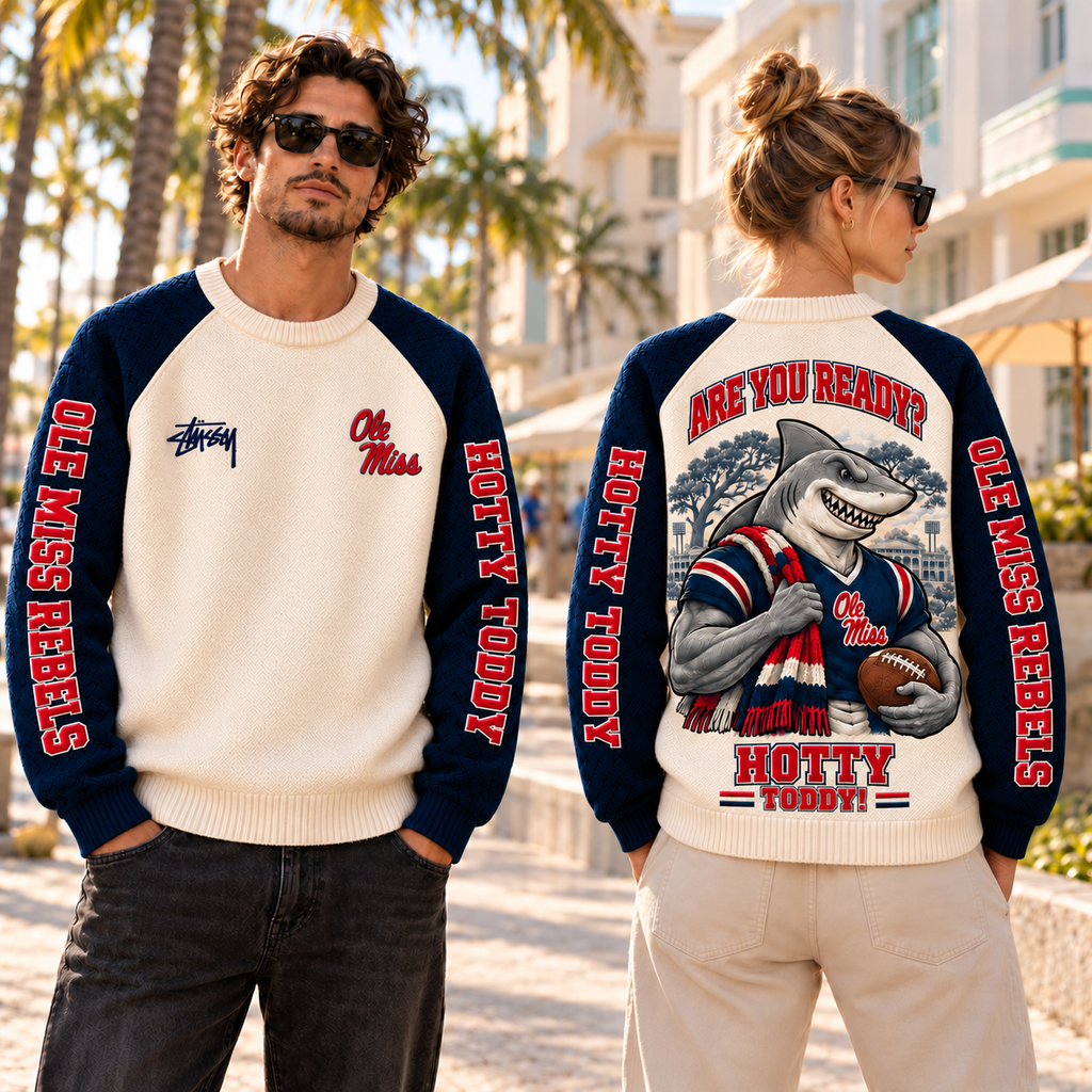 OMR Embroidered Knit Sweater DNBN
