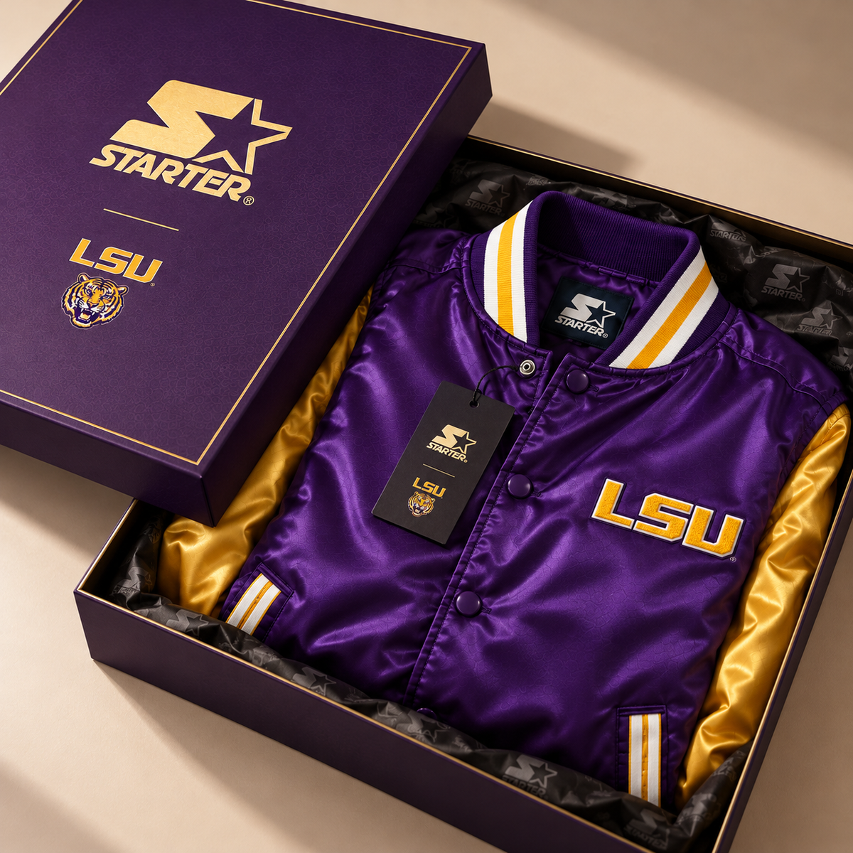 LSU Premium Varsity Bomber Jacket BMD