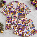 Premium LSU Christmas Stamp Pajama Set NPL