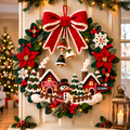 GGBD Christmas Village Crochet-Style Wreath PNPA